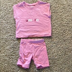 Umbro Kids Matching Set in Pink